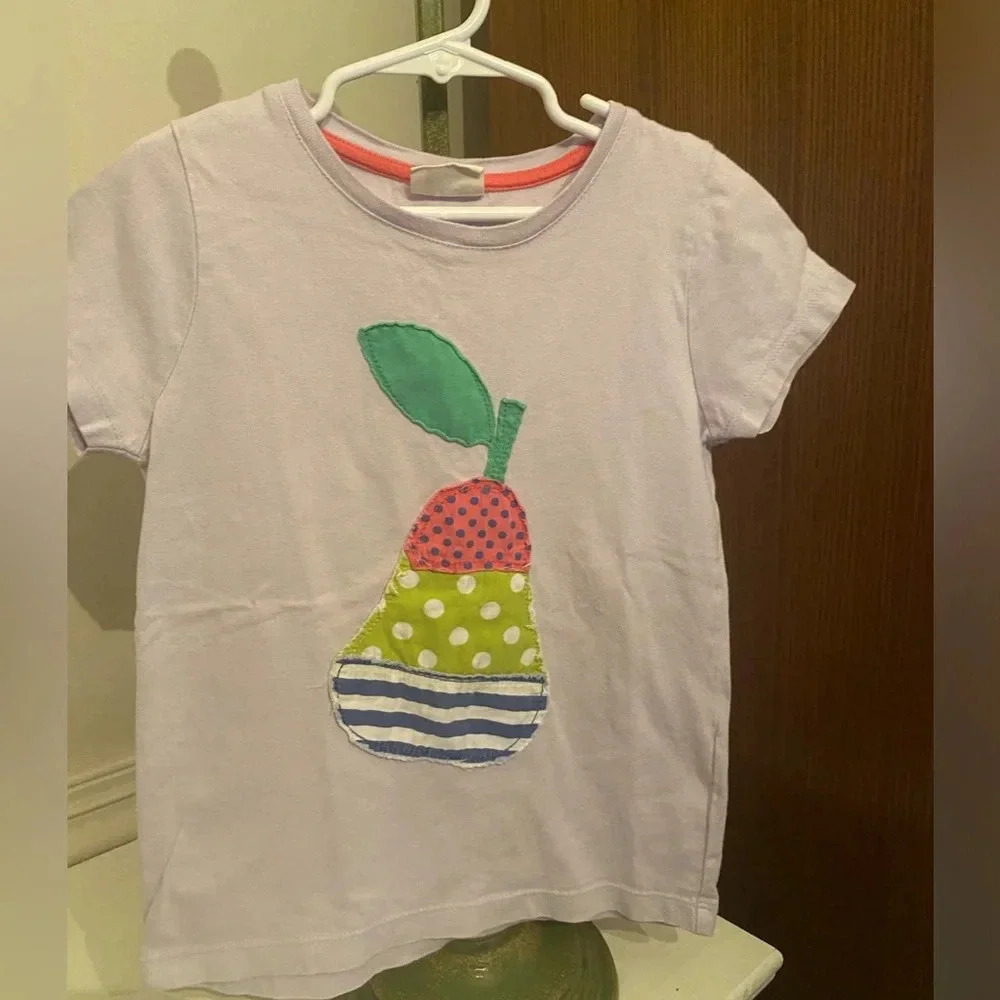 Mini Boden Pear Applique Shirt